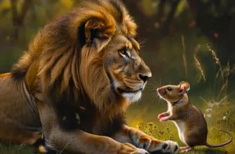 Лев и мышь (Басня)