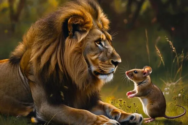 Лев и мышь (Басня)