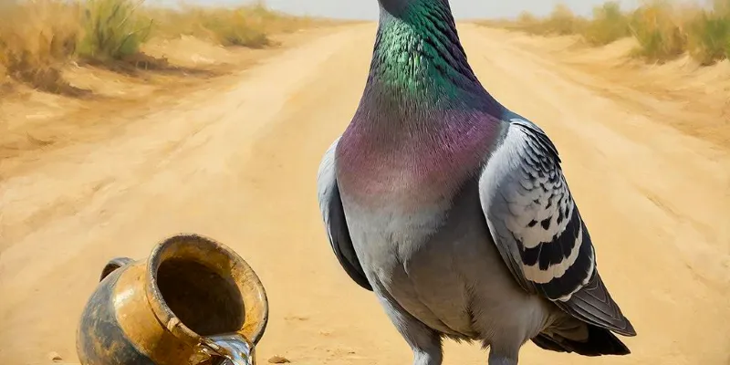 Басня Эзопа "Голубь который хотел пить"