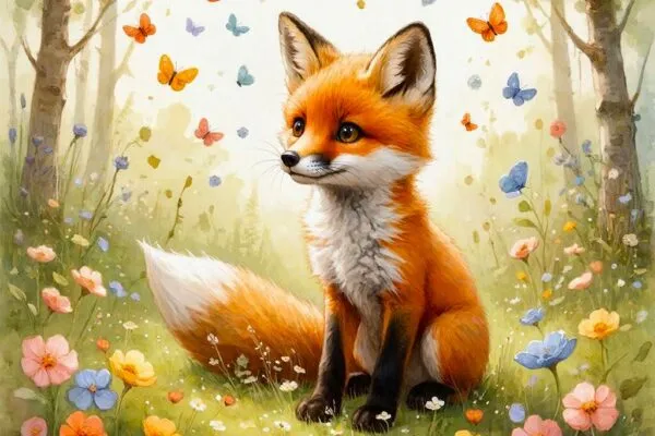 Лисёнок и потерянная пуговица