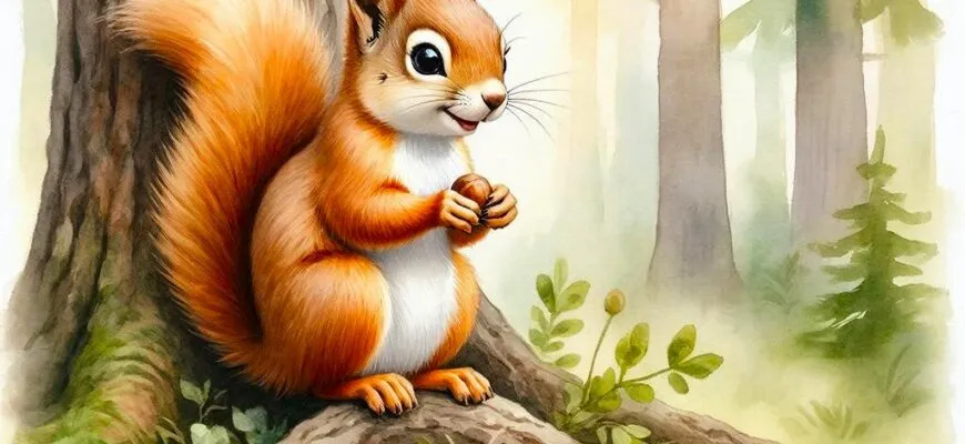 Бельчонок, который забыл, где спрятал орешки