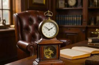 Настольные часы в кабинете Детективный роман