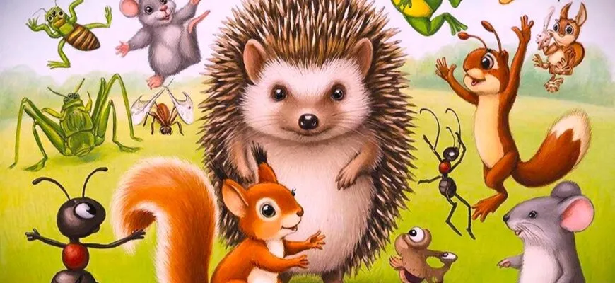 "Приключения в Солнечном Лесу" Рассказ в Стихах для Малышей