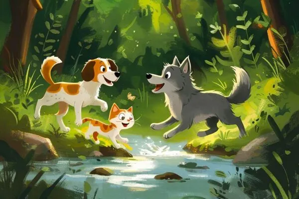 "Волк, кот и собака" Белорусские сказки