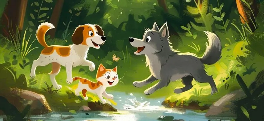 "Волк, кот и собака" Белорусские сказки