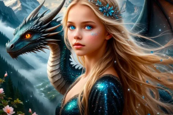 Сказка о Дитя с волосами цвета Луны и Огненном Сердце