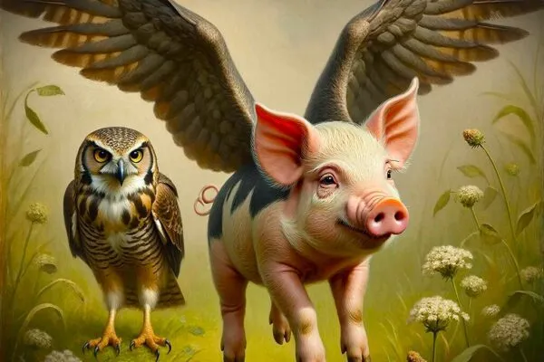 Сказка «Про поросёнка, который учился летать»