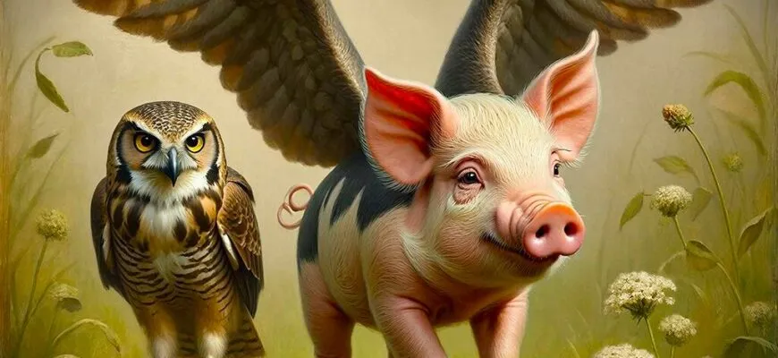 Сказка «Про поросёнка, который учился летать»