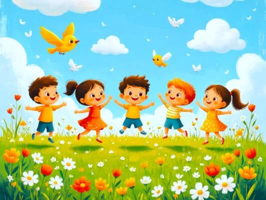 15 Коротких Стишков про Весну для Малышей