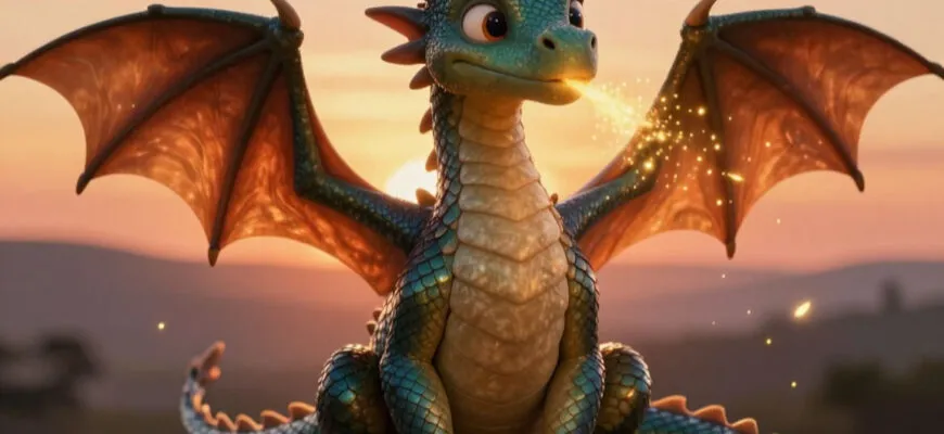 Сказка про доброго дракона, который стеснялся своего огненного дыхания