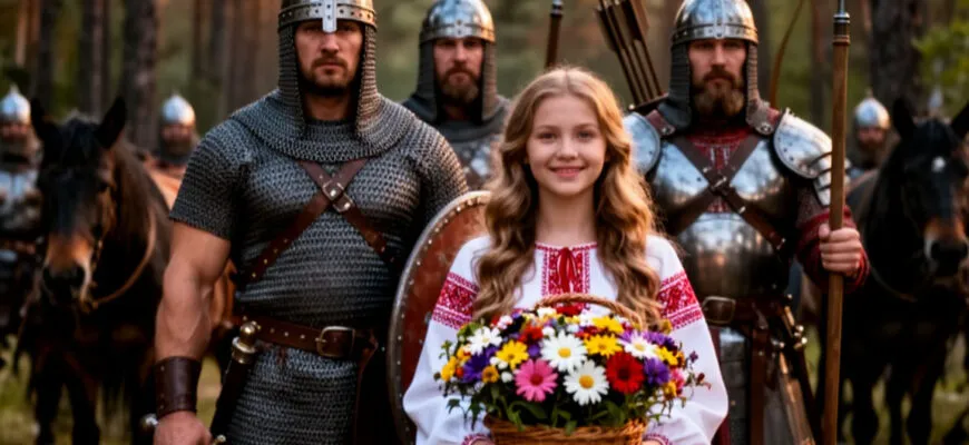 Былина русская народная «О трёх богатырях да девице красной» Читать онлайн