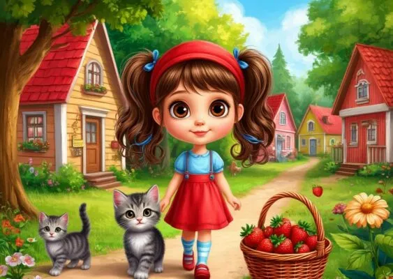 Сказка про девочку Катю и волшебный цветок