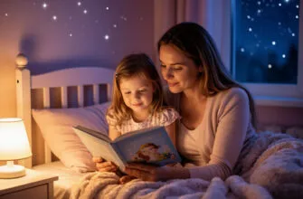 «Мама читает сказку» Стихи на ночь для малышей 2-4 лет