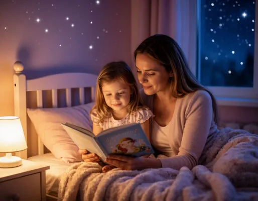 «Мама читает сказку» Стихи на ночь для малышей 2-4 лет