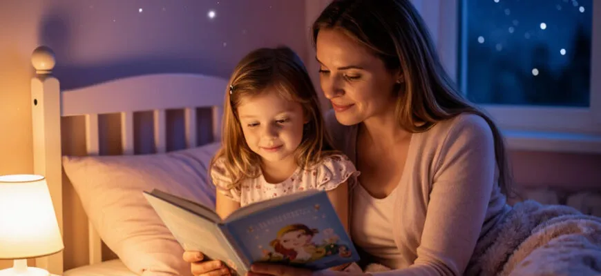 «Мама читает сказку» Стихи на ночь для малышей 2-4 лет