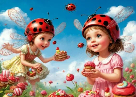 Сказка про то, как девочка Маша стала божьей коровкой