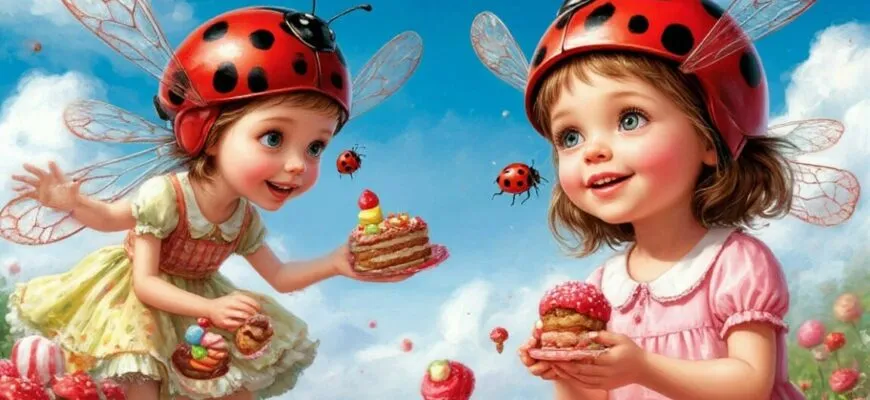 Сказка про то, как девочка Маша стала божьей коровкой