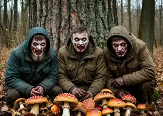 "Грибник смерти" Страшная реальная история про лес Читать взрослым (21+)