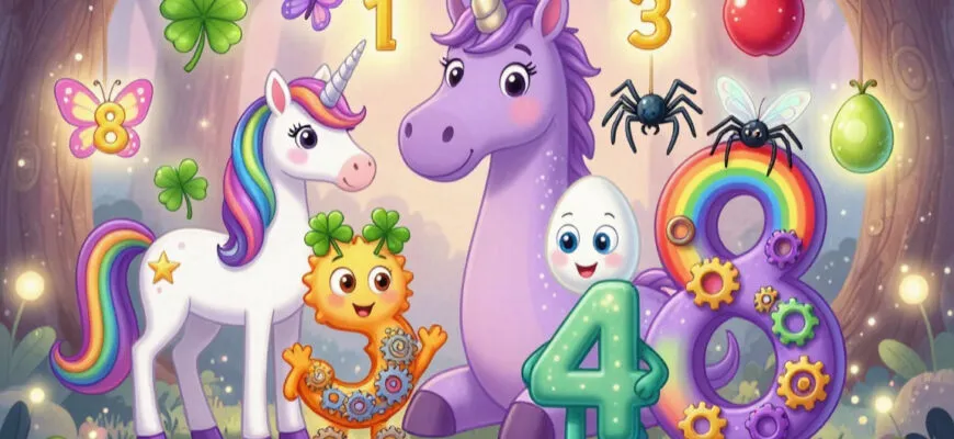 Сказка про цифры для детей 4-6 лет Читать онлайн