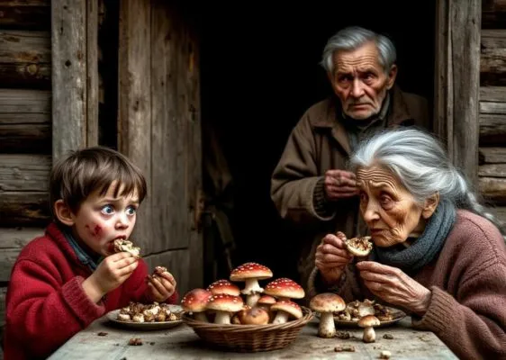 Грибная отрава.Страшный рассказ читать на ночь про лес