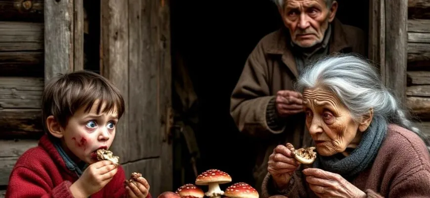 Грибная отрава.Страшный рассказ читать на ночь про лес