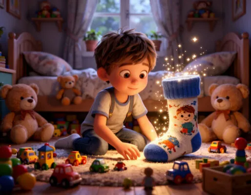 Волшебно бытовая Сказка про Максима и волшебный носок