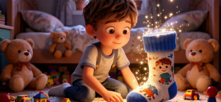 Волшебно бытовая Сказка про Максима и волшебный носок