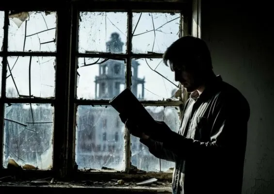 Человек с блокнотом/Читать страшную историю про старую больницу