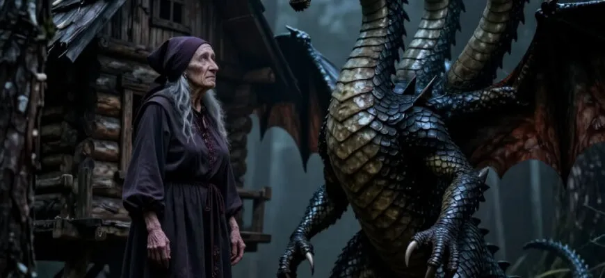 Читать ужасы на ночь "Баба Яга и змей Горыныч"