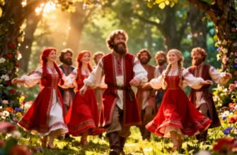 Народная сказка «Добрые молодцы и красные девицы»