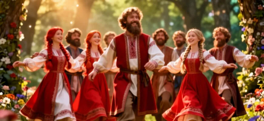 Народная сказка «Добрые молодцы и красные девицы»