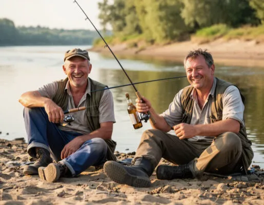 «Где караси сами в ведро прыгают» Смешная история про двух рыбаков‑алкашей