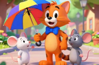 Весёлая сказка «Кот Леопольд и волшебный зонтик»