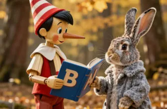 Как заяц учил Буратино читать