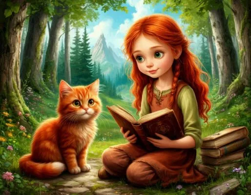 Современная сказка про девочку и лес "Оля и тайна волшебного леса"