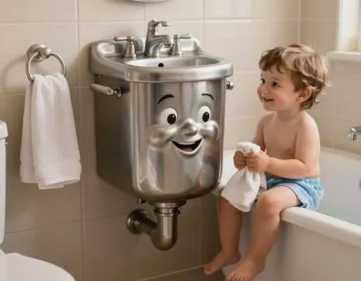 Читать Сказку в стихах «Мойдодыр и Андрюшка» для детей 3–4 лет