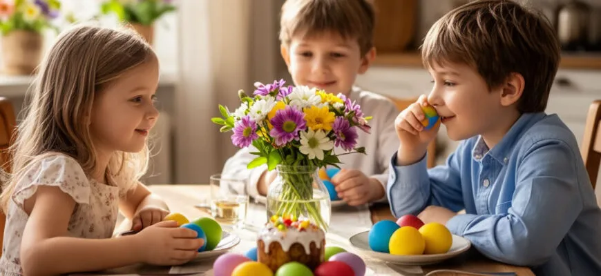 Читать 5 стихотворений на Пасху для детей 3–4 лет