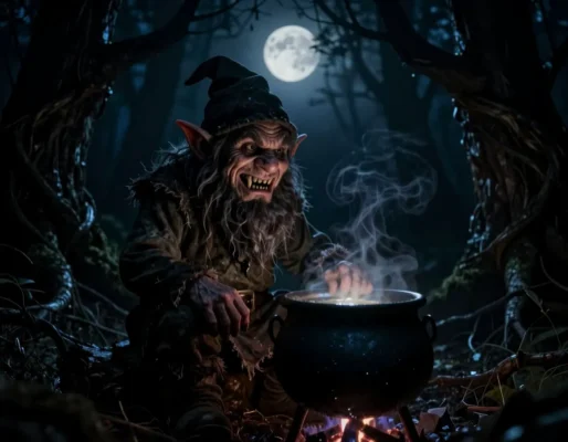 10 страшных хоррор‑историй про гнома‑людоеда, живущего в лесу Читать в темноте (18+)