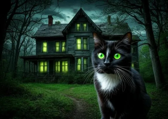 Чёрно-белая кошка Очень страшная история из жизни Читать 18+
