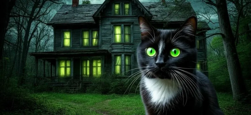 Чёрно-белая кошка Очень страшная история из жизни Читать 18+