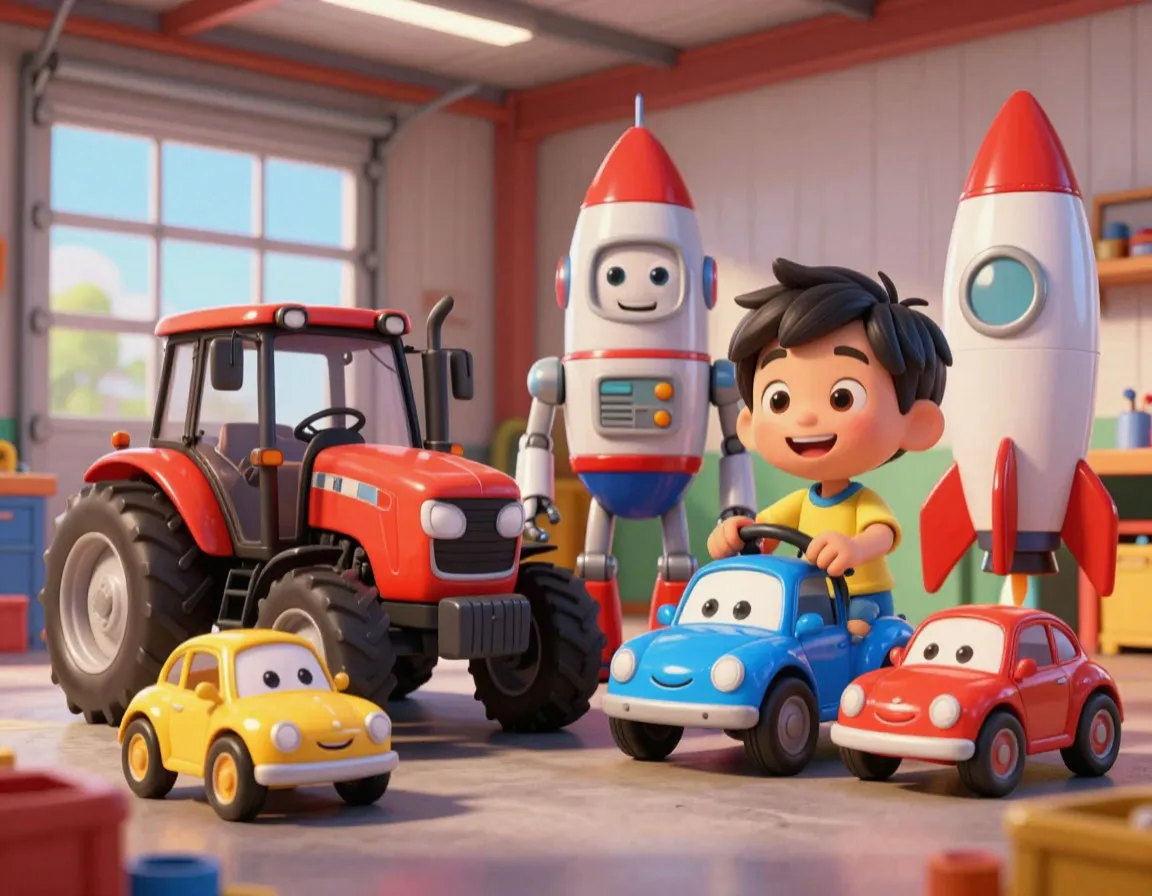 Сборник стихов «Волшебный гараж и другие истории» для мальчиков 5–6 лет