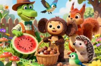 Сказка про Гену и Чебурашку Читать для детей 5-6-7 лет