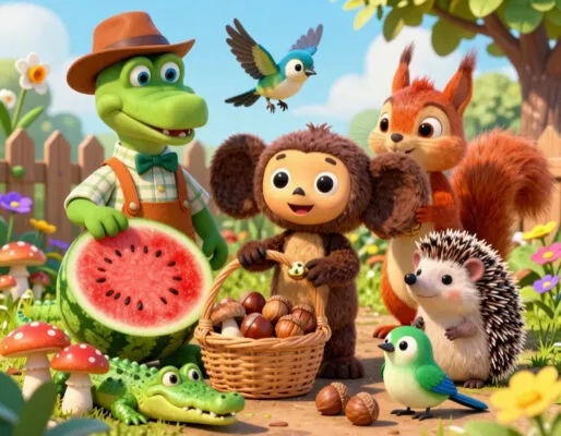 Сказка про Гену и Чебурашку Читать для детей 5-6-7 лет