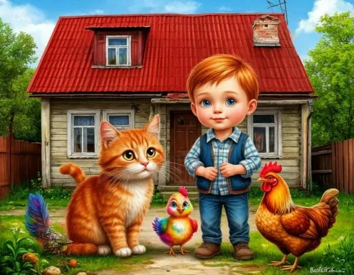 Волшебная сказка про Вовку и его друзей Деревенские приключения