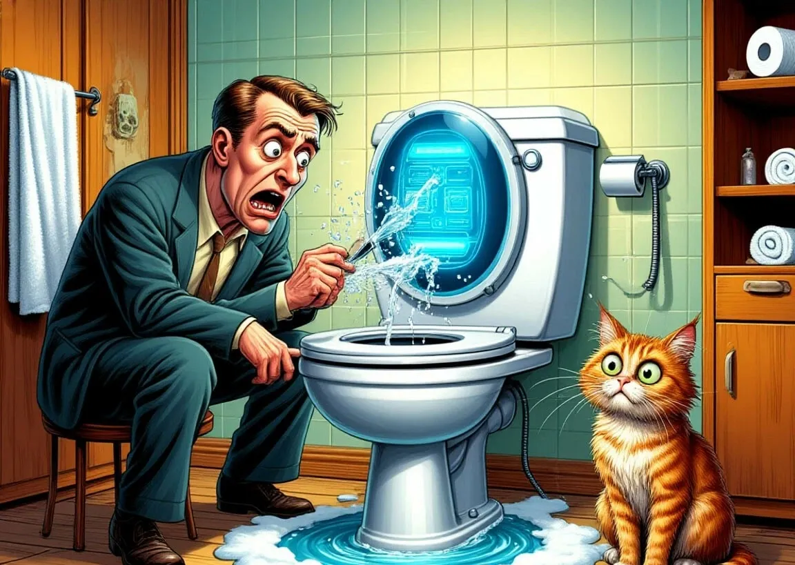 Самые смешные истории «УНИТАЗ-ТЕРМИНАТОР, ИЛИ ХАЛЯВА В РАЗДЕЛКЕ»