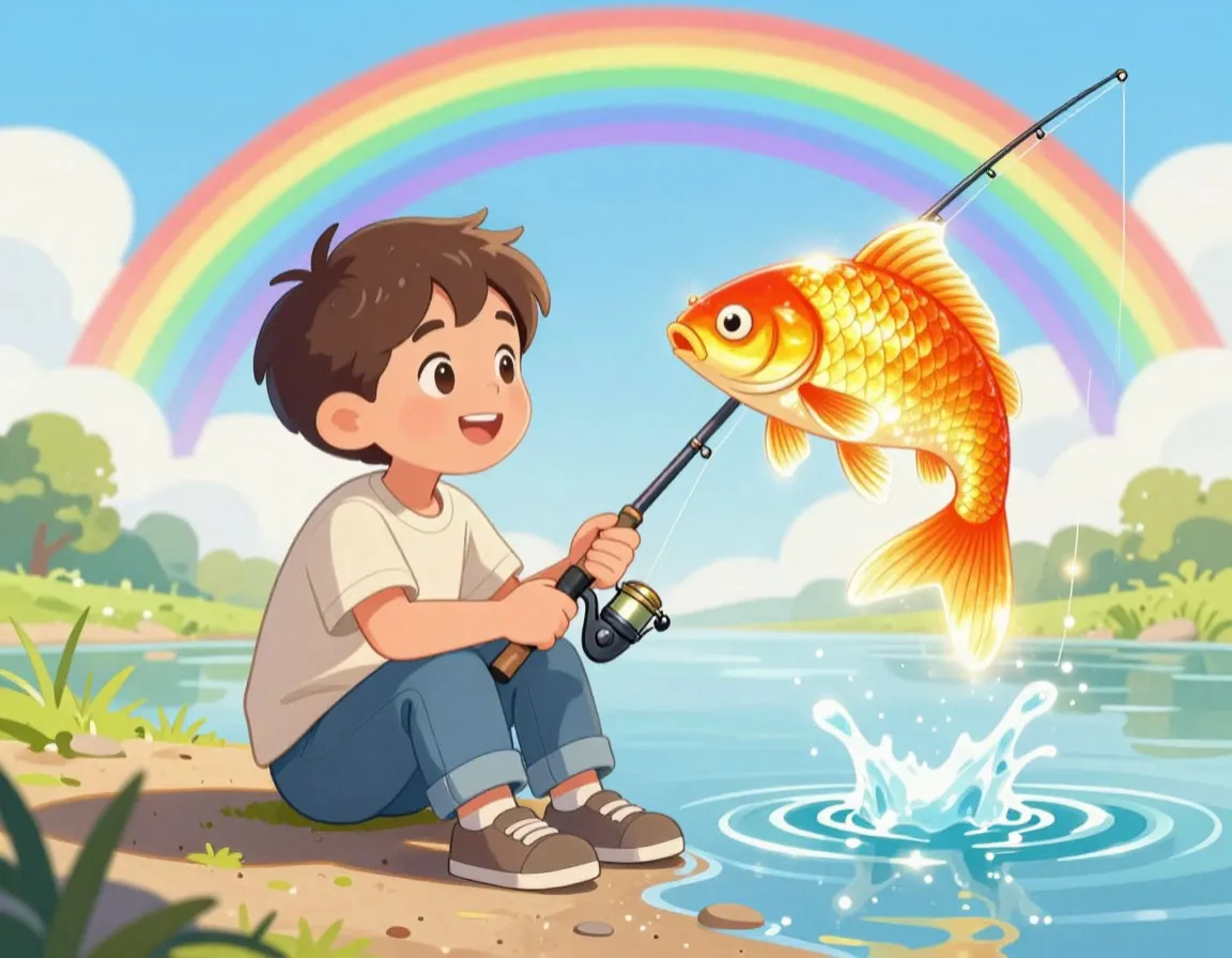 Читать сказка в современном стиле для детей 5 лет Вася Воробьёв и его золотая рыбка