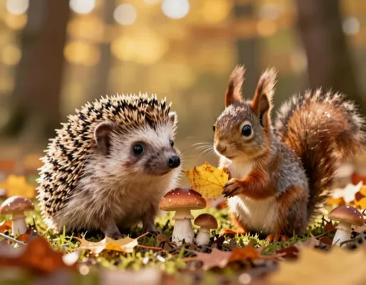 Сказка о дружбе: «Ёжик и Белка» Читать для детей 3-4 лет