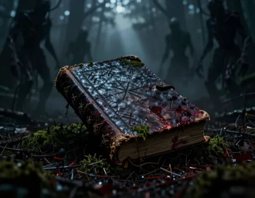 Книга ужасы «Шепчущие тени дремучего леса: правдивые истории ужасов»