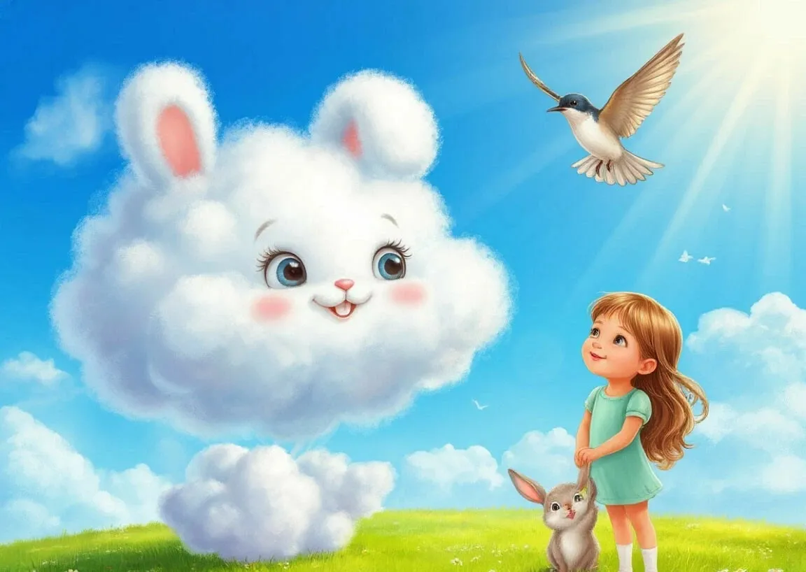 Сказка для малышей 4 лет Облачко которое хотело быть как все