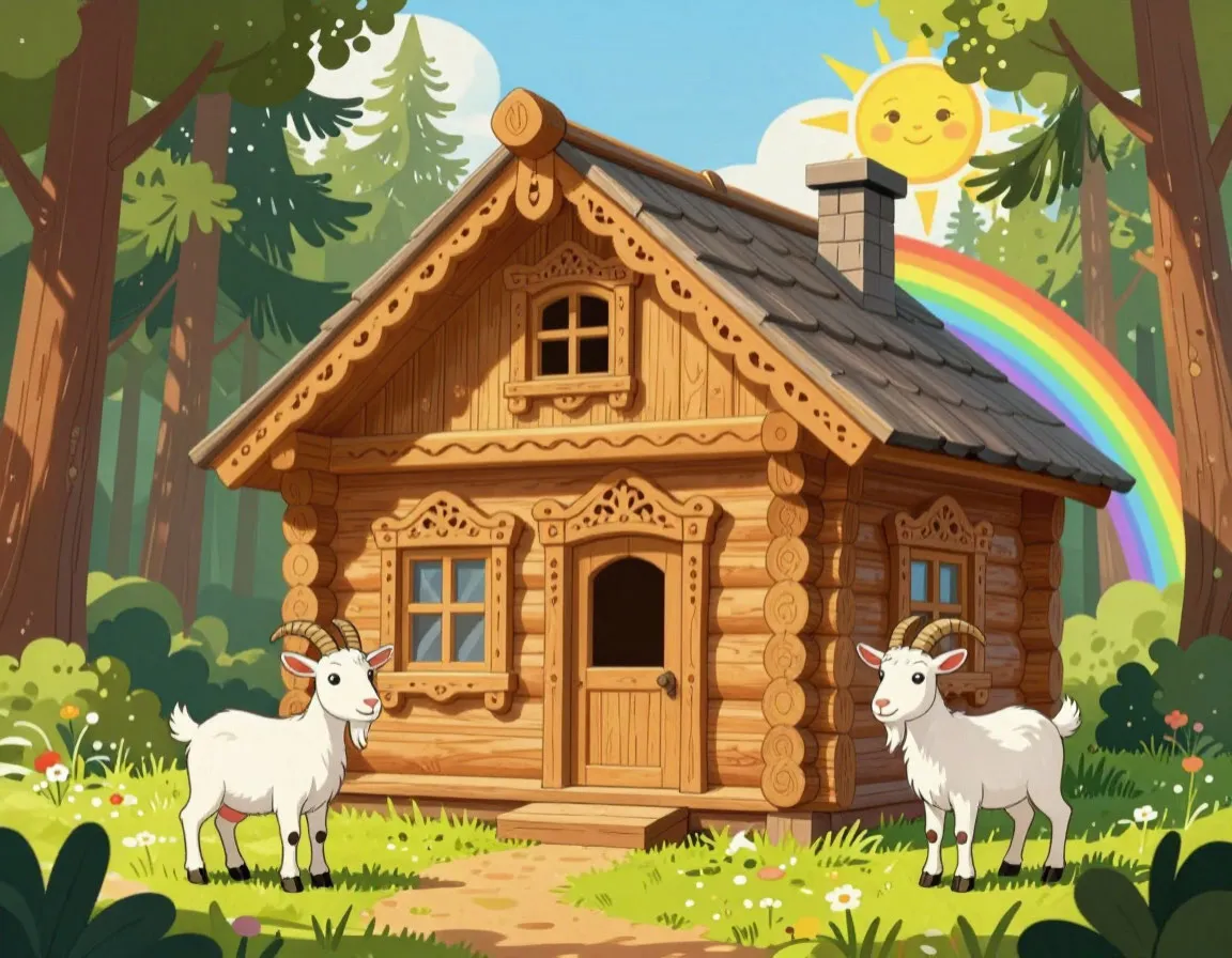 Как коза избушку построила Русские народные сказки для детей 3-4-5 лет